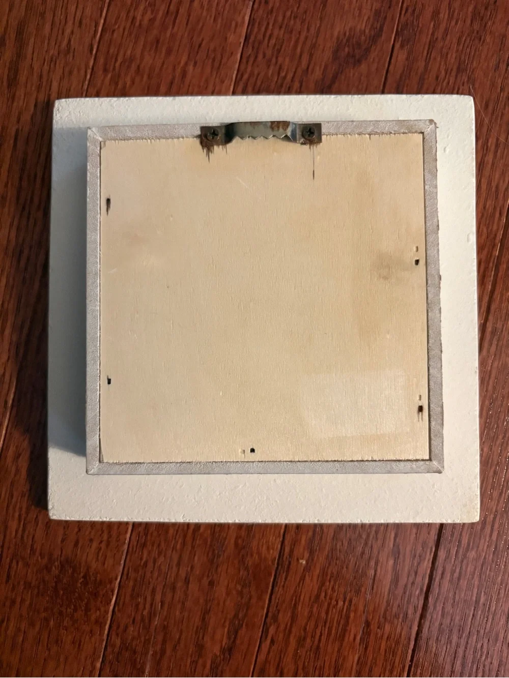 Distressed White Nautilus Shell Shadow Box Frame